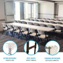 Mesa Plegable Ajustable En Altura LIFETIME 183x76x61-91 Cm 12 Mesa Plegable Ajustable En Altura LIFETIME 183x76x61-91 Cm -OUTSUNNY TIENDA a99b4a034f185e05849dc7ada1fa9a951e2f7d02 4d4d63c8857f4320bfb931aa01e477d8