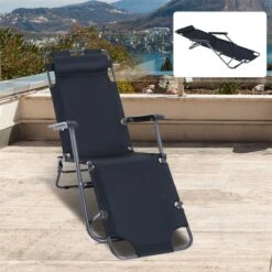 Outsunny Tumbona Reclinable Y Plegable Con Respaldo Ajustable Reposabrazos Almohada Y Reposapiés Para Jardín Balcón Carga 136 Kg 135x60x89 Cm Negro 17 Outsunny Tumbona Reclinable Y Plegable Con Respaldo Ajustable Reposabrazos Almohada Y Reposapiés Para Jardín Balcón Carga 136 Kg 135x60x89 Cm Negro -OUTSUNNY TIENDA aa1fe97901d119e0ffc87049ebcd2088cd2ad5ec 40b49986721d4bde9dc68c3749b9a895