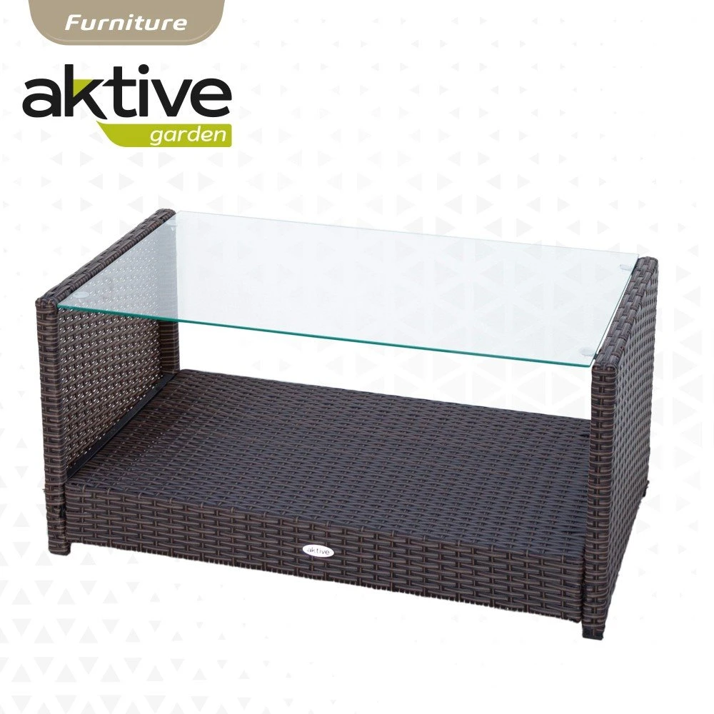 Conjunto Muebles Terraza Ratán 3 Sillones Y 1 Mesa Aktive 7 Conjunto Muebles Terraza Ratán 3 Sillones Y 1 Mesa Aktive - Imagen 5