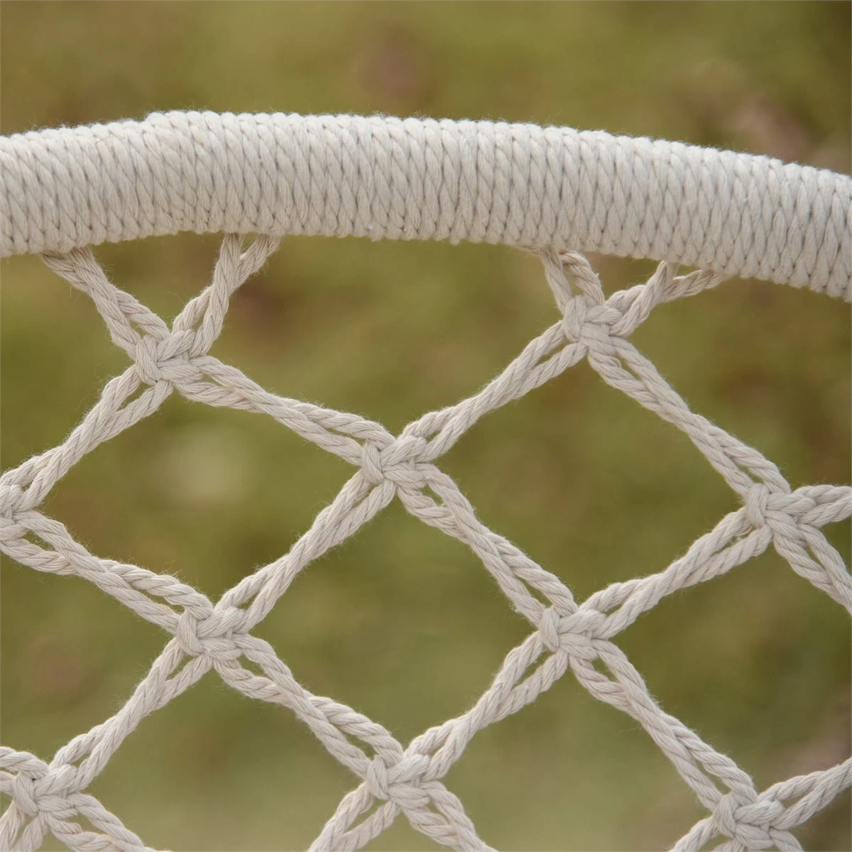 Outsunny Silla Colgante Redondo De Ø60 Cm Silla Hamaca Columpio Con Cojín Y Cuerda De Algodón Para Interior Y Exterior 80x80x42 Cm Beige 7 Outsunny Silla Colgante Redondo De Ø60 Cm Silla Hamaca Columpio Con Cojín Y Cuerda De Algodón Para Interior Y Exterior 80x80x42 Cm Beige - Imagen 5