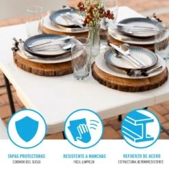 Mesa Cuadrada Plegable Blanco LIFETIME 94x94x74 Cm 13 Mesa Cuadrada Plegable Blanco LIFETIME 94x94x74 Cm -OUTSUNNY TIENDA ac10422b584c292e4c3f833c4761e42a1d760bba 24ffd053412e49e7928b4f7192a368e6