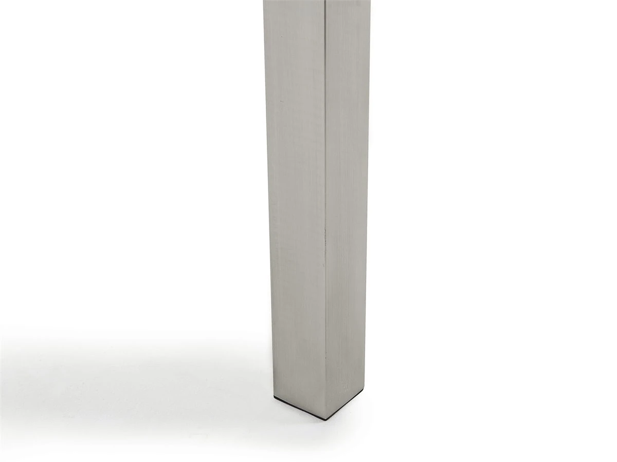 Mesa De Comedor De Metal/vidrio Templado Negro/plateado 180 X 90 Cm GROSSETO 11 Mesa De Comedor De Metal/vidrio Templado Negro/plateado 180 X 90 Cm GROSSETO - Imagen 9