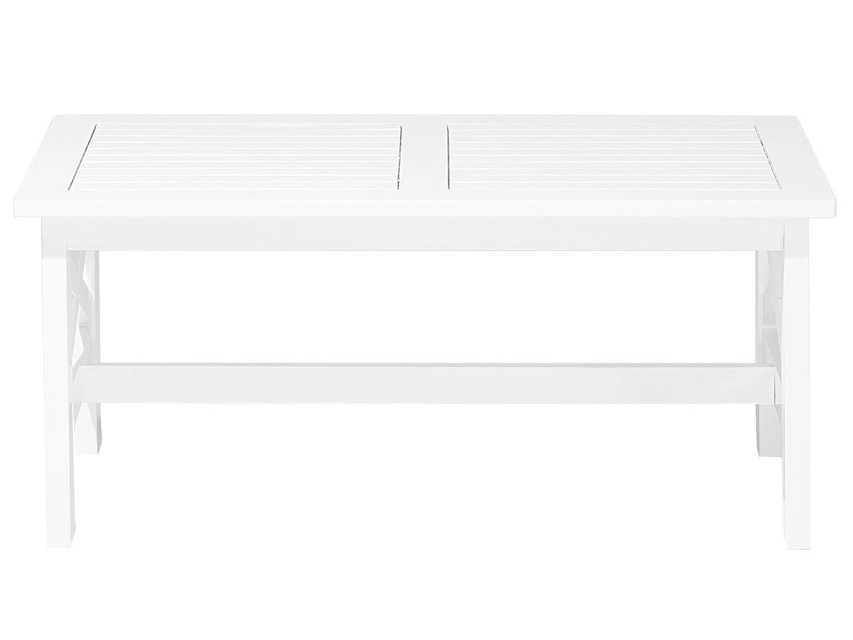 Mesa De Jardín Madera Blanca 100 X 55 Cm BALTIC II 6 Mesa De Jardín Madera Blanca 100 X 55 Cm BALTIC II - Imagen 4