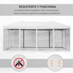 Outsunny Carpa 6x3m Plegable Gazebo Para Jardín Cenador Con 6 Cortinas Mosquitera Y Cremallera Bolsa Transporte Montaje Fácil Acero Tela Oxford Blanco 15 Outsunny Carpa 6x3m Plegable Gazebo Para Jardín Cenador Con 6 Cortinas Mosquitera Y Cremallera Bolsa Transporte Montaje Fácil Acero Tela Oxford Blanco -OUTSUNNY TIENDA adb059da849babf94e3bee31c929a626858480dd 68380807d3994db992d71a01646f18d7