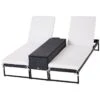 Outsunny Conjunto De 2 Tumbonas De Jardín Con Cojines Acolchados Ratán Con Mesa Auxiliar Para Piscina O Terraza Carga 160 Kg 195x60x86 Cm Acero Negro -OUTSUNNY TIENDA b0e0f21b53328d4426a672453f464ab9d7011256 7e0416a22d774699918df93d9150dbe6