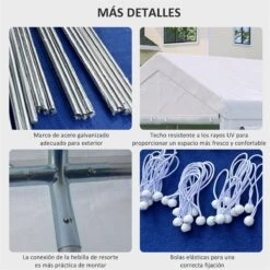 Outsunny Carpa De Jardín 6x3 M Carpa Para Fiestas Cenador De Exterior Con 3 Puertas Extraíbles Ventanas De Malla Enrollables Para Terraza Bodas Eventos Blanco 17 Outsunny Carpa De Jardín 6x3 M Carpa Para Fiestas Cenador De Exterior Con 3 Puertas Extraíbles Ventanas De Malla Enrollables Para Terraza Bodas Eventos Blanco -OUTSUNNY TIENDA b102a7e1c86b3f10d9e98f923b19c40f0251a04d 4aeb0957f179465eb5d131cf981669ae