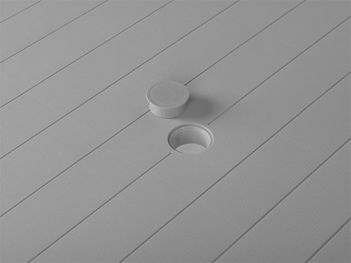 Mesa De Jardín Gris Claro 80 X 80 Cm FOSSANO 8 Mesa De Jardín Gris Claro 80 X 80 Cm FOSSANO - Imagen 6