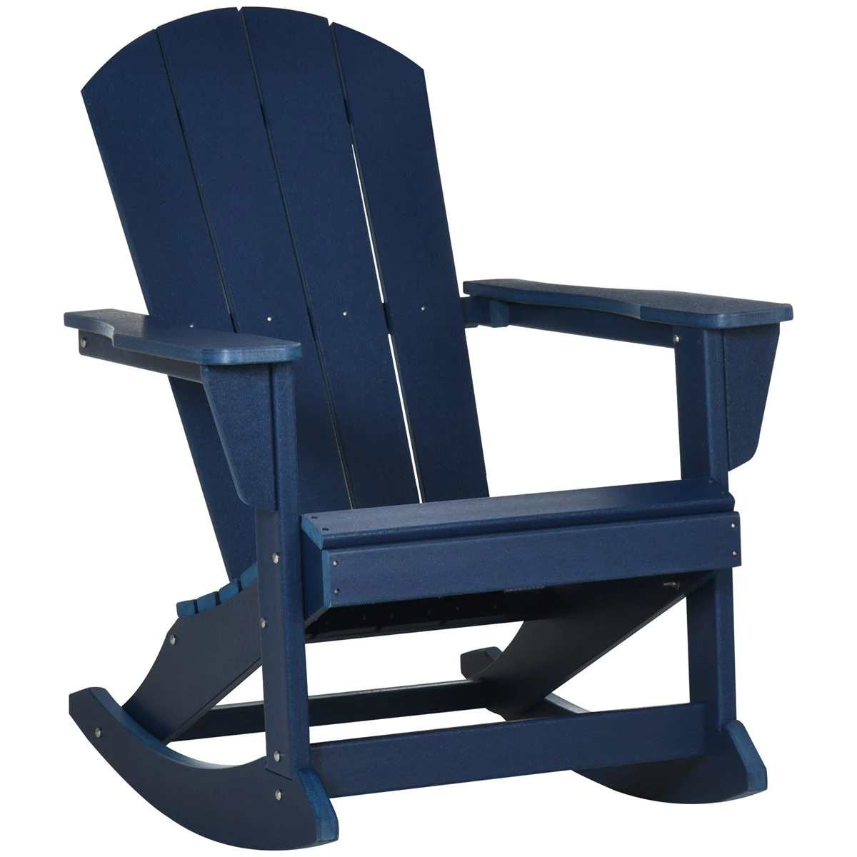 Outsunny Silla Mecedora De Jardín Mecedora Para Exterior De Estilo Adirondack De HDPE Para Balcón Terraza Patio Carga 120 Kg 73,5x93x91,5 Cm Azul Oscuro 3 Outsunny Silla Mecedora De Jardín Mecedora Para Exterior De Estilo Adirondack De HDPE Para Balcón Terraza Patio Carga 120 Kg 73,5x93x91,5 Cm Azul Oscuro