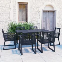 Juego De Comedor Para Jardín 7 Piezas Ratán PVC Negro VidaXL 10 Juego De Comedor Para Jardín 7 Piezas Ratán PVC Negro VidaXL -OUTSUNNY TIENDA b23aa2a71b9e7c63902f6d7230867bf314cb38a0 26afb4b7fb3a4869b3355e33086562b6