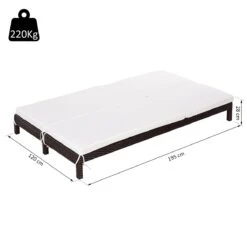 Outsunny Conjunto De Tumbona Exterior De Ratán 2 Plazas Con Cojines Acolchados Resistente Al Agua Con Respaldo Regulable De 5 Niveles Soporta 220 Kg 195x120x28 Cm Marrón 16 Outsunny Conjunto De Tumbona Exterior De Ratán 2 Plazas Con Cojines Acolchados Resistente Al Agua Con Respaldo Regulable De 5 Niveles Soporta 220 Kg 195x120x28 Cm Marrón -OUTSUNNY TIENDA b28ee9cd87b023887b846d62224fee33d3415182 d23661f9e9e54157983c2ffbadf4e9f6