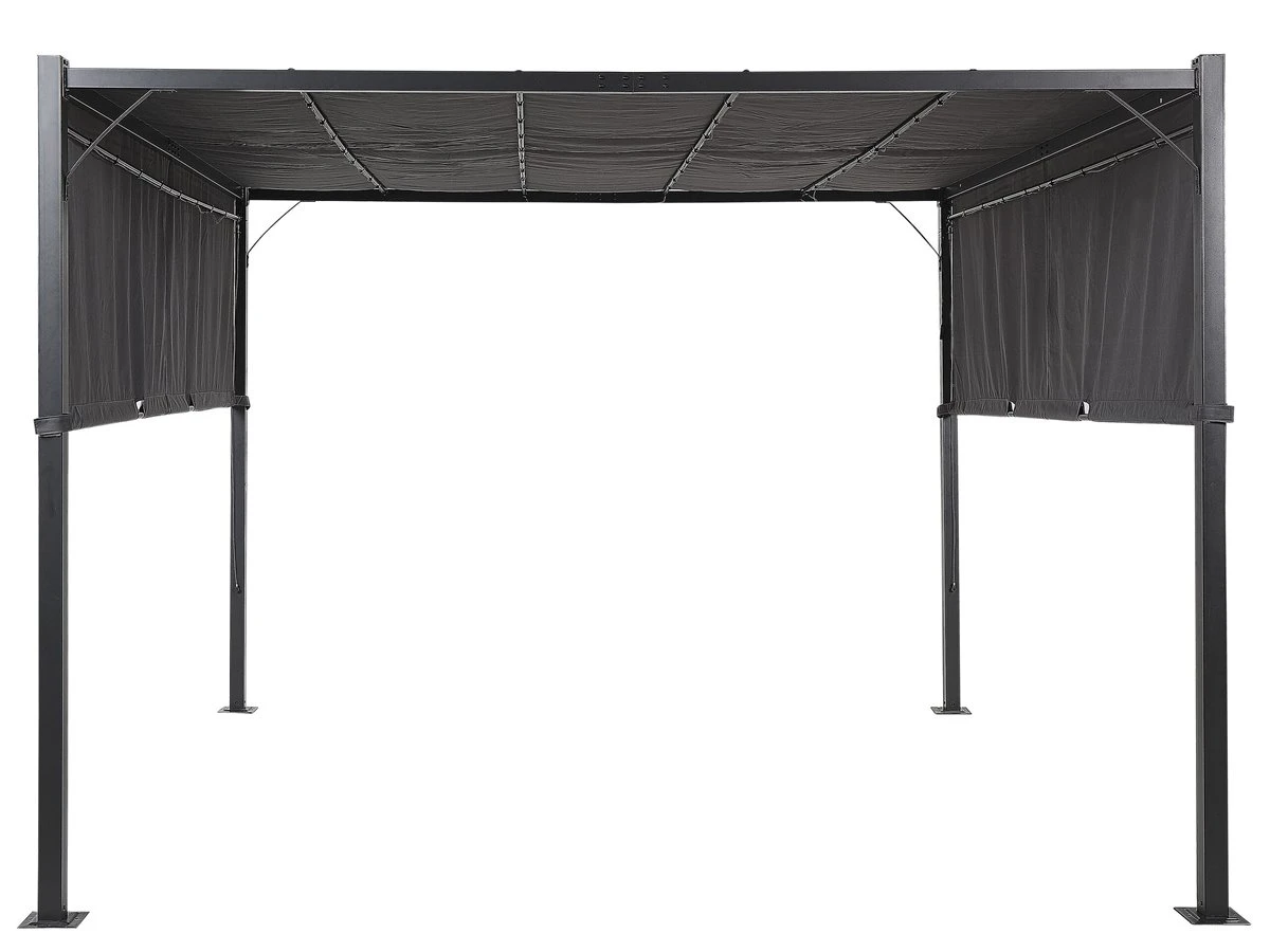 Cenador LED De Metal/poliester Gris Oscuro/negro 310 Cm PARGA 4 Cenador LED De Metal/poliester Gris Oscuro/negro 310 Cm PARGA - Imagen 2