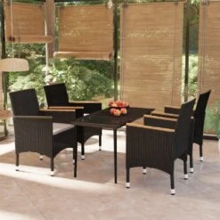 Juego De Comedor De Jardín 5 Piezas Con Cojines Negro VidaXL 10 Juego De Comedor De Jardín 5 Piezas Con Cojines Negro VidaXL -OUTSUNNY TIENDA b2c6cdb72a65a5a08751b2799f89f3dd833f58ce 62d595fbf3a8464dae4c611a5f3958cf