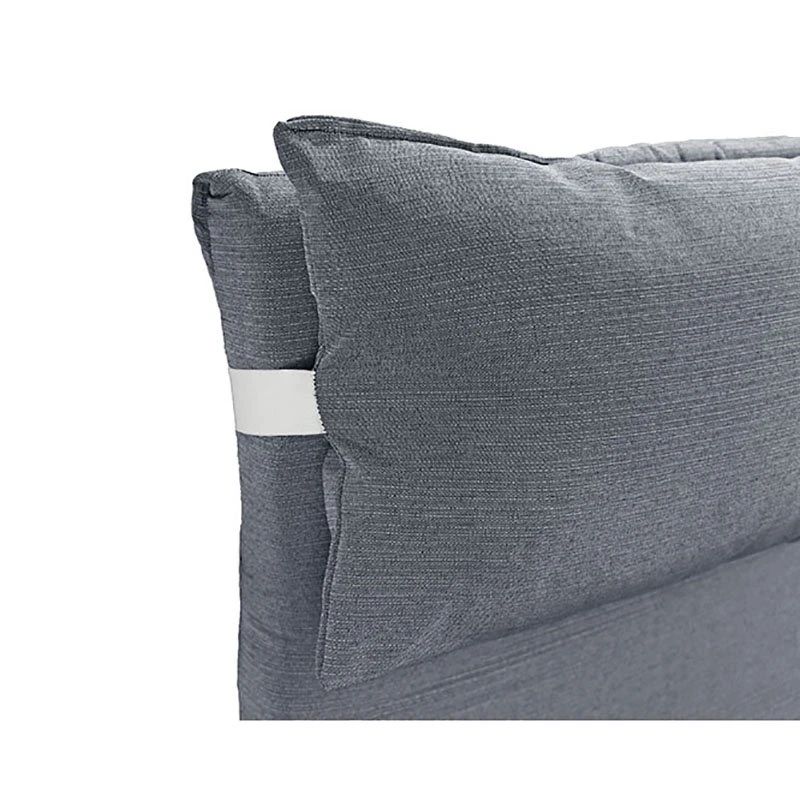 Colchón Para Tumbona Con Cojín 180x60x6 Cm Gris Oscuro Acomoda Textil. 5 Colchón Para Tumbona Con Cojín 180x60x6 Cm Gris Oscuro Acomoda Textil. - Imagen 3