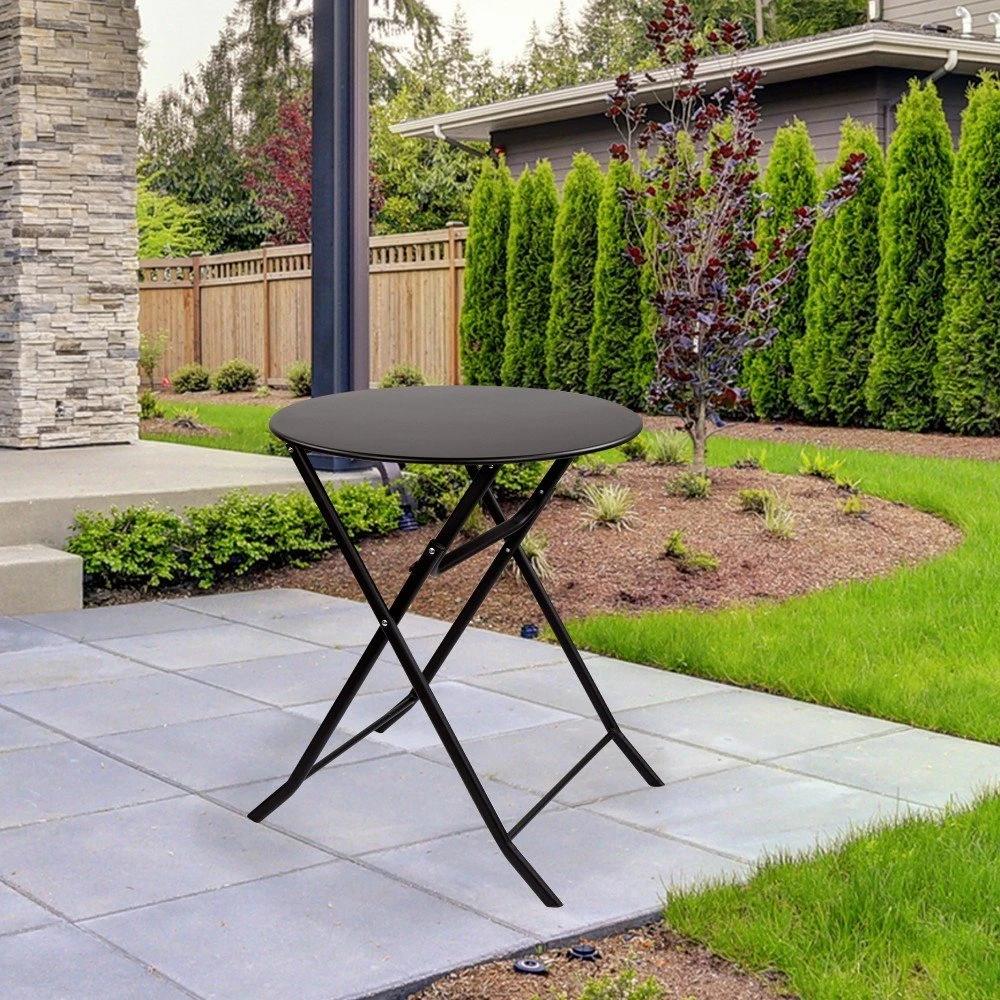 Mesa Redonda Plegable Jardín Metal Aktive 7 Mesa Redonda Plegable Jardín Metal Aktive - Imagen 5