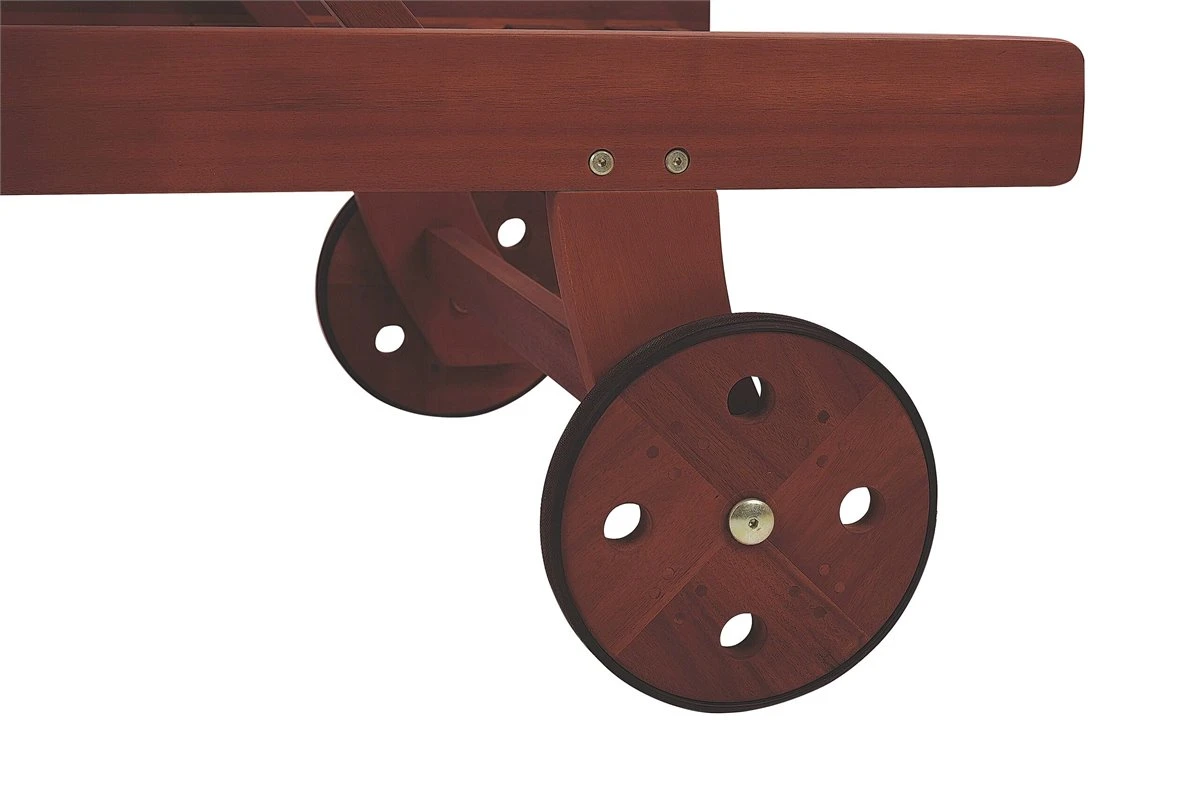 Tumbona De Jardín De Madera De Acacia Oscura TOSCANA 11 Tumbona De Jardín De Madera De Acacia Oscura TOSCANA - Imagen 9