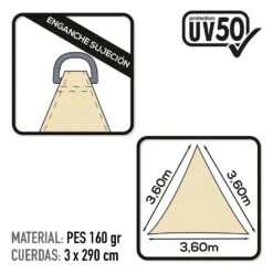 Toldo Sombreo Triangular Aktive Garden Uv50 Color Crema 8 Toldo Sombreo Triangular Aktive Garden Uv50 Color Crema -OUTSUNNY TIENDA b841dd26a9b4cfa65658decfd9e9257486c38cc5 f7af6298aacb407e9310b7561fccc88f