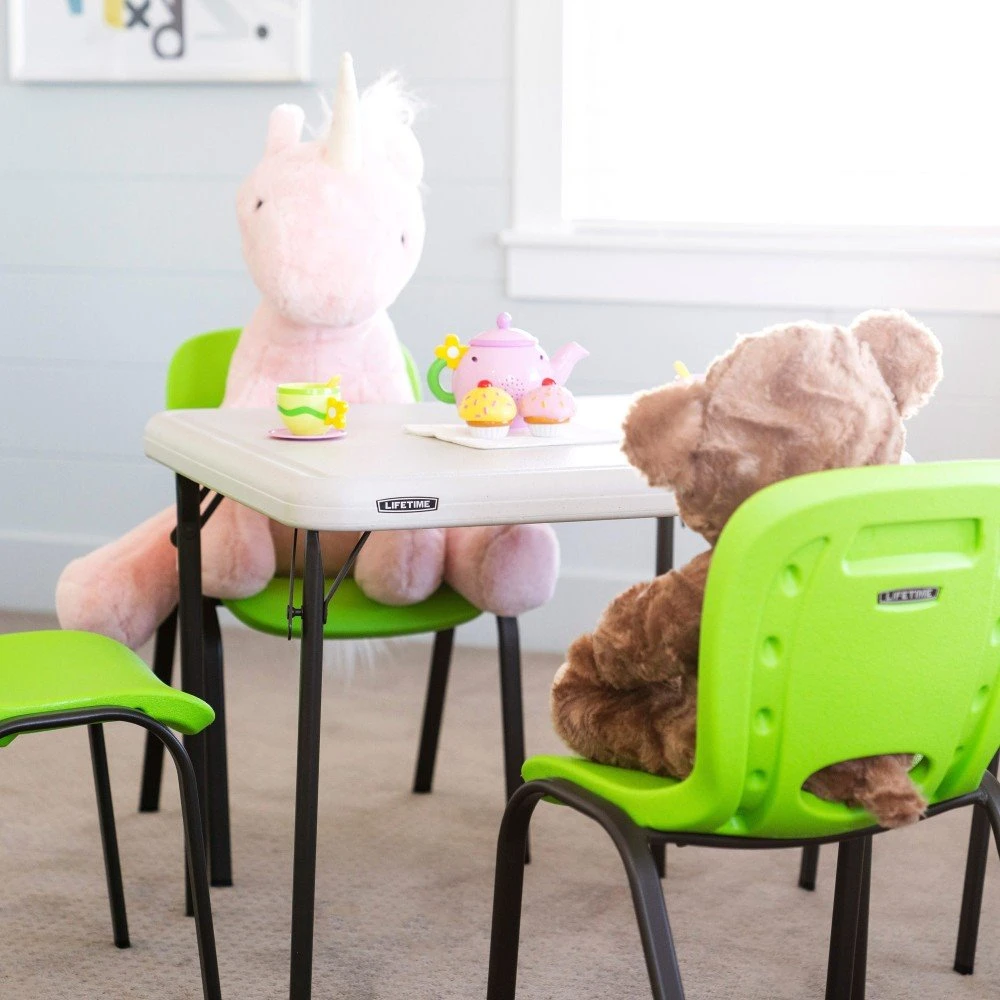 Mesa Baja Plegable Infantil Crema LIFETIME 61 X 61 X 53,5 Cm 7 Mesa Baja Plegable Infantil Crema LIFETIME 61 X 61 X 53,5 Cm - Imagen 5