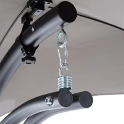 Outsunny Tumbona Colgante Con Sombrilla Protección UV Hamaca Sillón Con Toldo Estructura Estable Cuerda Antivuelco Y Forma Ergonómico Para Jardín Patio Terraza Metal 190x110x190 Cm Gris -OUTSUNNY TIENDA baca5ff92e0d019d9703ab8f693f2485eb934d1c bdc684fb78e0427180785f58dd89038b