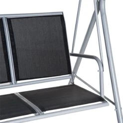 Outsunny Columpio Balancín Jardín De 3 Plazas Con Toldo Ajustable Respaldo Transpirable Y Marco De Metal Para Terraza Balcón Exterior Carga 240 Kg 171x108x154 Cm Negro 16 Outsunny Columpio Balancín Jardín De 3 Plazas Con Toldo Ajustable Respaldo Transpirable Y Marco De Metal Para Terraza Balcón Exterior Carga 240 Kg 171x108x154 Cm Negro -OUTSUNNY TIENDA bb03fee50014f5cd57dc0c9509fad625be6ab367 9a5373f3e87947a2be3667804d95bb6b