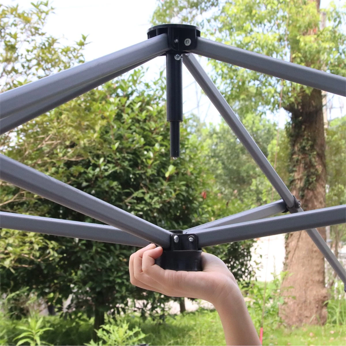 Outsunny Cenador Plegable 2,5x2,5x2,68 M Carpa De Jardín Protección UV 50+ Ajustable En Altura Con 4 Bolsas De Arena Y Bolsa De Transporte Para Camping Fiestas Patio Azul 11 Outsunny Cenador Plegable 2,5x2,5x2,68 M Carpa De Jardín Protección UV 50+ Ajustable En Altura Con 4 Bolsas De Arena Y Bolsa De Transporte Para Camping Fiestas Patio Azul - Imagen 9