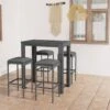 Set Muebles Bar Jardín 5 Piezas Y Cojines Ratán Sintético Gris VidaXL -OUTSUNNY TIENDA bbd4df577d0c253a4102307a3da291de4875190a 9b4a3ad81cda4b828c1ff8a106f4eab6