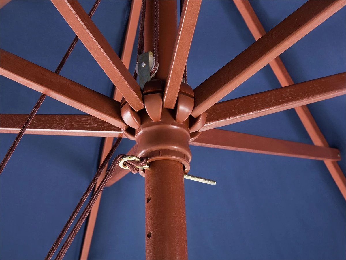 Sombrilla De Poliéster Azul Marino/madera Oscura 270 Cm TOSCANA 9 Sombrilla De Poliéster Azul Marino/madera Oscura 270 Cm TOSCANA - Imagen 7