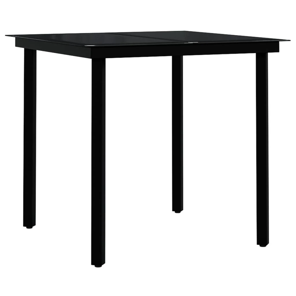 Juego De Comedor De Exterior De 3 Piezas Negro VidaXL 7 Juego De Comedor De Exterior De 3 Piezas Negro VidaXL - Imagen 5