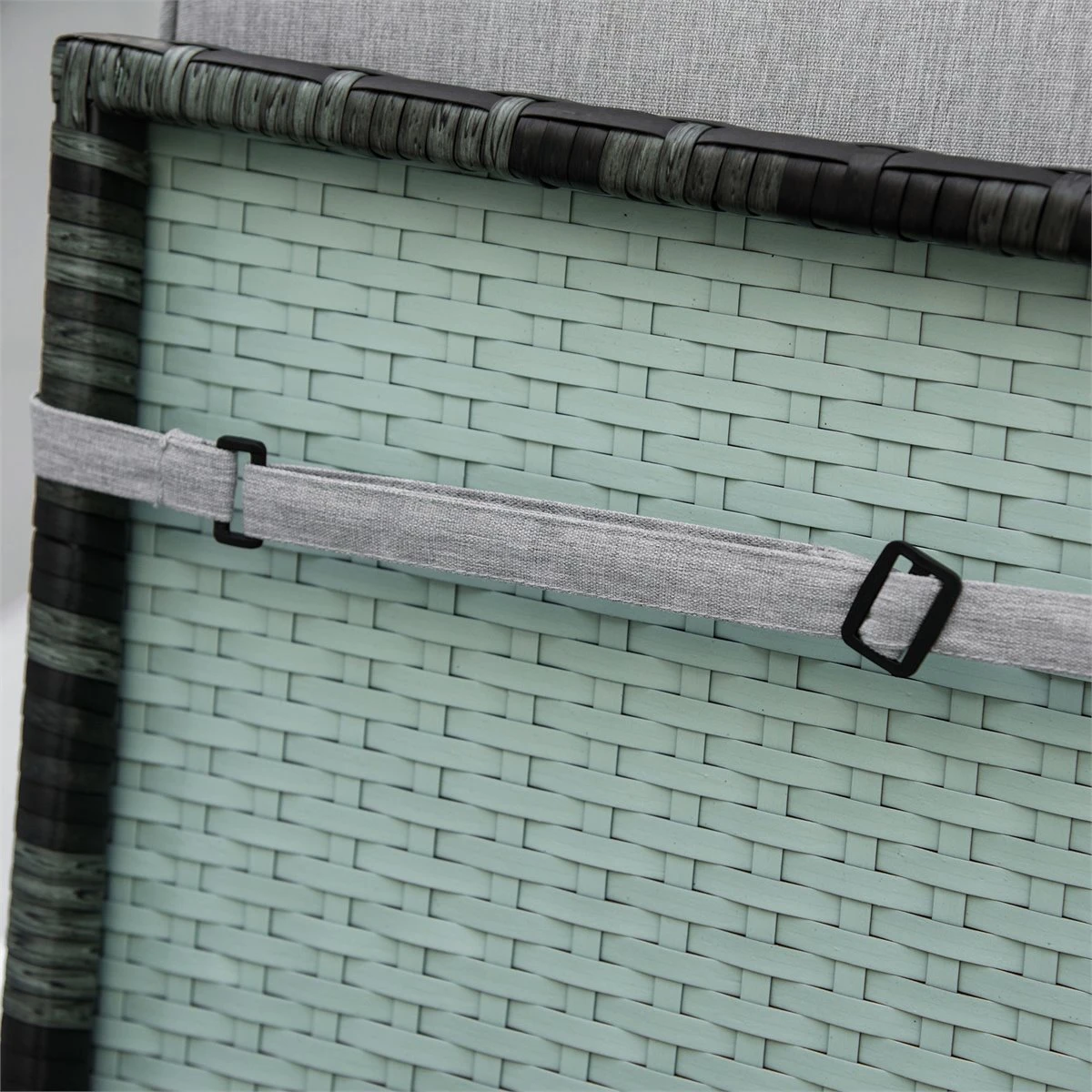 Outsunny Conjunto De 2 Cojines Para Tumbona De Exterior 183x55x7 Cm Desenfundables Lavables Y Acolchados Almohadillas De Algodón Para Sillas De Jardín Terraza Balcón Gris 7 Outsunny Conjunto De 2 Cojines Para Tumbona De Exterior 183x55x7 Cm Desenfundables Lavables Y Acolchados Almohadillas De Algodón Para Sillas De Jardín Terraza Balcón Gris - Imagen 5