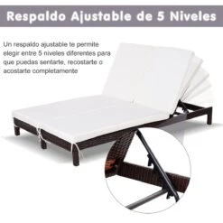 Outsunny Conjunto De Tumbona Exterior De Ratán 2 Plazas Con Cojines Acolchados Resistente Al Agua Con Respaldo Regulable De 5 Niveles Soporta 220 Kg 195x120x28 Cm Marrón 17 Outsunny Conjunto De Tumbona Exterior De Ratán 2 Plazas Con Cojines Acolchados Resistente Al Agua Con Respaldo Regulable De 5 Niveles Soporta 220 Kg 195x120x28 Cm Marrón -OUTSUNNY TIENDA bc91145609ca71ce34fd592c9cd18297c429c961 2229a15c55144713a36606a358bbfd94