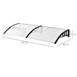Outsunny Tejadillo De Protección 195x75 Cm Marquesina Para Puertas Y Ventanas Contra Sol Y Lluvia Con Paneles De Policarbonato Barras De Aleación De Aluminio Transparente 13 Outsunny Tejadillo De Protección 195x75 Cm Marquesina Para Puertas Y Ventanas Contra Sol Y Lluvia Con Paneles De Policarbonato Barras De Aleación De Aluminio Transparente -OUTSUNNY TIENDA be200217ba662c40c3e25077c539a30378dbded7 56e8478a9cfc42829f65282d284adbfa