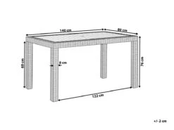 Mesa De Jardín Blanca 140 X 80 Cm FOSSANO -OUTSUNNY TIENDA c03ae8d8c5bae2c2e551200aefb4169c1cddffb4 7fba642b5ca04480af0de80ff51b8a48