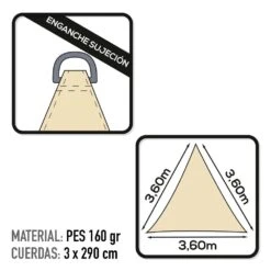 Toldo Sombreo Triangular Aktive Garden Color Crema 8 Toldo Sombreo Triangular Aktive Garden Color Crema -OUTSUNNY TIENDA c07250aa240d2f5b2d005629e3cbb797845d04c6 40a7338566b443c6a4022cec8064482f