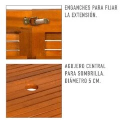 Mesa Jardín Extensible Ovalada Acacia 8 Comensales Aktive 9 Mesa Jardín Extensible Ovalada Acacia 8 Comensales Aktive -OUTSUNNY TIENDA c09b5a763cf9f220b6809a1fa5f3d8c7219fcff4 d347fee3ce8840938dc78d5b8af7a02a