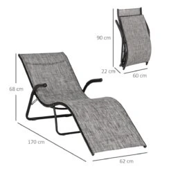 Outsunny Tumbona Plegable De Jardín Con Reposabrazos Reposapiés Respaldo Transpirable Y Marco De Metal Ergonómico Para Terraza Playa Camping 170x62x68 Cm Gris 14 Outsunny Tumbona Plegable De Jardín Con Reposabrazos Reposapiés Respaldo Transpirable Y Marco De Metal Ergonómico Para Terraza Playa Camping 170x62x68 Cm Gris -OUTSUNNY TIENDA c10b58465723f00ba35a853ae974cbbdae0e1ad2 9a756cf020e542a885d0867258d1cc20