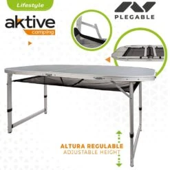 Mesa Plegable Altura Regulable Para Camping Con Malla Aktive 11 Mesa Plegable Altura Regulable Para Camping Con Malla Aktive -OUTSUNNY TIENDA c1857e4d4c7c8a292209d670ec21ab50517c13ae f411230e86bf4dcd8f471affef6c9c30