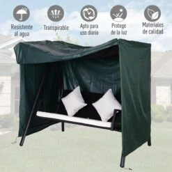 Outsunny Funda Para Columpio De Jardín Con Cremallera Cubierta Muebles Para Exterior Ideal Columpios 177x114x152cm Verde Oscuro 16 Outsunny Funda Para Columpio De Jardín Con Cremallera Cubierta Muebles Para Exterior Ideal Columpios 177x114x152cm Verde Oscuro -OUTSUNNY TIENDA c1b0213c9e2469b611b9d7d620966eba9ed1595a b1c6f6c58ee143118f05c9ba023c7ae4