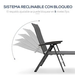 Outsunny Tumbona De Jardín Relinable Tumbona Plegable De Aluminio Con Respaldo Ajustable En 5 Posiciones Para Terraza Piscina Exterior Carga Máx. 150 Kg 69x140x107 Cm Gris 14 Outsunny Tumbona De Jardín Relinable Tumbona Plegable De Aluminio Con Respaldo Ajustable En 5 Posiciones Para Terraza Piscina Exterior Carga Máx. 150 Kg 69x140x107 Cm Gris -OUTSUNNY TIENDA c2228f39ce5b37c6966787c82c294339b097ac63 bf75d1743e124e18a7ac9b23f86fd05d
