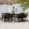 Juego De Comedor De Jardín 9 Piezas Negro VidaXL 1 Juego De Comedor De Jardín 9 Piezas Negro VidaXL -OUTSUNNY TIENDA c27290761605677c490221fea6df4085f49cb9b8 315b45f3a3764770b7a506a5ae7f16d7
