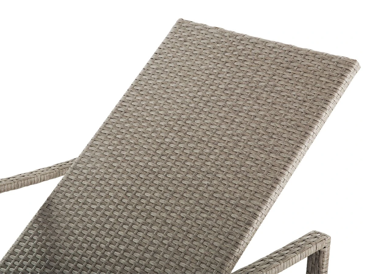 Tumbona De Jardín De Ratán Gris VASTO 11 Tumbona De Jardín De Ratán Gris VASTO - Imagen 9