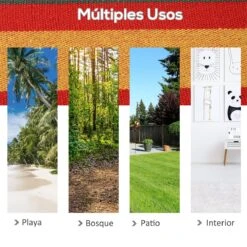 Outsunny Hamaca De Algodón Para Jardín 200x100 Cm Hamaca Colgante Portátil Carga Máx. 120 Kg Para Acampar Piscina Camping Rayas Multicolor 16 Outsunny Hamaca De Algodón Para Jardín 200x100 Cm Hamaca Colgante Portátil Carga Máx. 120 Kg Para Acampar Piscina Camping Rayas Multicolor -OUTSUNNY TIENDA c5f7b75717fce5890f946be9d73aaea6814b2ed8 05e216ee6eb24065a2151f222fb743e4