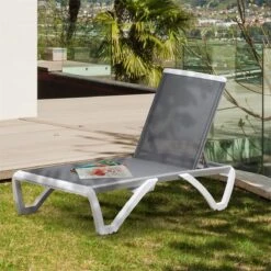 Outsunny Tumbona Reclinable De Jardín Con Ruedas Y Respaldo Ajustable En 5 Niveles Sillón Relax De Aluminio Para Terraza Balcón Piscina 170x67,5x95 Cm Gris Blanco 17 Outsunny Tumbona Reclinable De Jardín Con Ruedas Y Respaldo Ajustable En 5 Niveles Sillón Relax De Aluminio Para Terraza Balcón Piscina 170x67,5x95 Cm Gris Blanco -OUTSUNNY TIENDA c60186400c79ad52092e389a0d5c12e18459776b 01fc4a5f4e3147749129be3ecbdfc1c9
