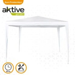 Cenador Cuadrado Polietileno Blanco Aktive Garden 11 Cenador Cuadrado Polietileno Blanco Aktive Garden -OUTSUNNY TIENDA c61bae3af2b90ee7b916de155f845d16737a6d68 4668b20f46114fa587439a054ccc43c0