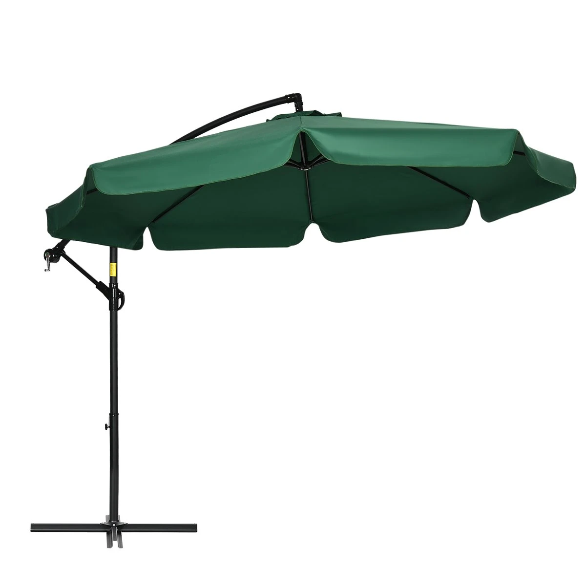 Outsunny Sombrilla De Jardín Ø293x240 Cm Parasol Excéntrico Con Rotación De 360° Manivela Base Cruzada Y Soporte De Acero Para Terraza Patio Balcón Verde 3 Outsunny Sombrilla De Jardín Ø293x240 Cm Parasol Excéntrico Con Rotación De 360° Manivela Base Cruzada Y Soporte De Acero Para Terraza Patio Balcón Verde