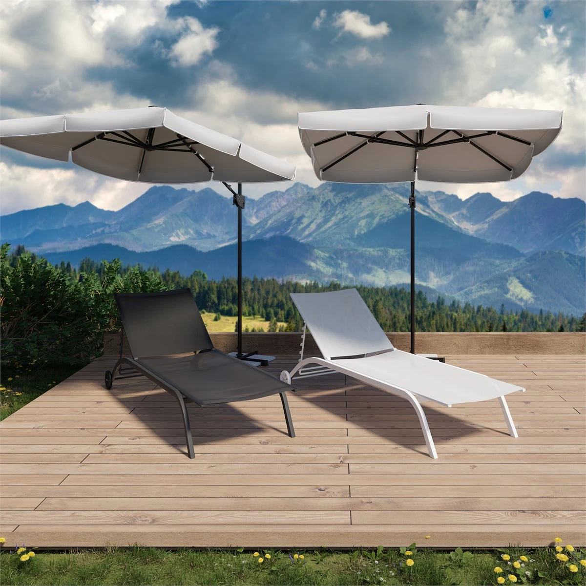 HAIKU Tumbona Multiposiciones Con Ruedas Aantracita 4 HAIKU Tumbona Multiposiciones Con Ruedas Aantracita - Imagen 2