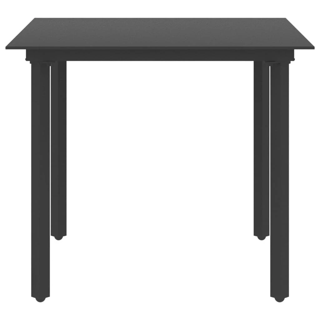 Set De Comedor De Jardín De 3 Piezas PVC Ratán Negro VidaXL 6 Set De Comedor De Jardín De 3 Piezas PVC Ratán Negro VidaXL - Imagen 4