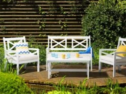 Mesa De Jardín De Madera De Acacia Blanca 100 X 55 Cm BALTIC 17 Mesa De Jardín De Madera De Acacia Blanca 100 X 55 Cm BALTIC -OUTSUNNY TIENDA c970dc83079d40546a91ac9cd0bfb5904e000c2d 00aa78dd367740c0880b0c6444cdc29a