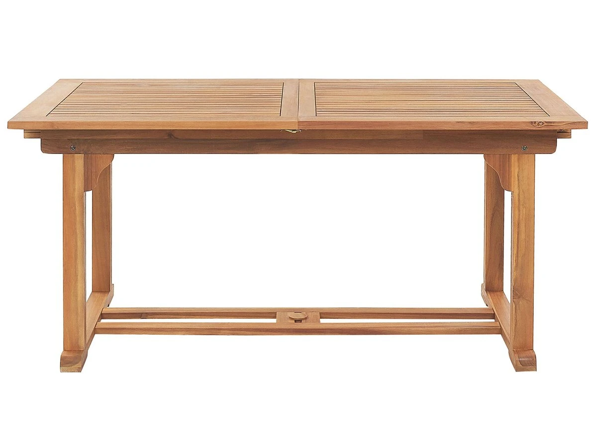Mesa De Jardín Extensible De Madera De Acacia Clara 160/220 X 90 Cm JAVA 9 Mesa De Jardín Extensible De Madera De Acacia Clara 160/220 X 90 Cm JAVA - Imagen 7