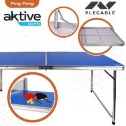 Mesa Ping Pong Plegable De Camping Aktive -OUTSUNNY TIENDA ca9c14f76bee4d2e9f526c4653b70d14533f629a 69b6e5eb70be4c24bcfea9bdff15bb52