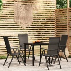 Juego De Comedor De Jardín 5 Piezas Negro VidaXL 10 Juego De Comedor De Jardín 5 Piezas Negro VidaXL -OUTSUNNY TIENDA cae6694e078c11cb5e4e9c264861410ab7b52072 f3125de51cf4431e934b9e4d5ec9832e