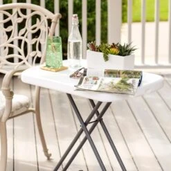 Mesa Auxiliar Plegable Ajustable En Altura LIFETIME 66 X 46 X 61-71 Cm -OUTSUNNY TIENDA cb0462e9af0fe9cd655dc6386d462062f4ca89e9 f21fcbe74709492b9586f91f7b3b4435